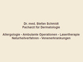 Dr. med. Stefan Schmidt