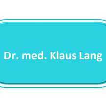 Dr. med. Klaus Lang