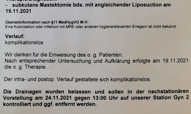 Gynäkomastie - Mastektomie Liposuction -  asymmetrisches Ergebnis - 48263