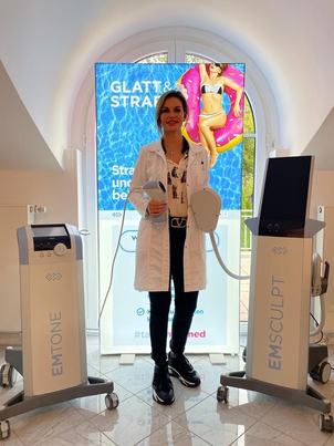 Dr. med. Leila Frohn, Ihre Expertin für EMSculpt®
